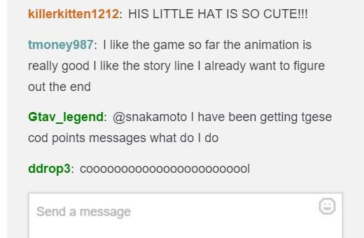Some Twitch chat comments